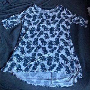 Agnes &Dora Pineapple High-Lo Tee